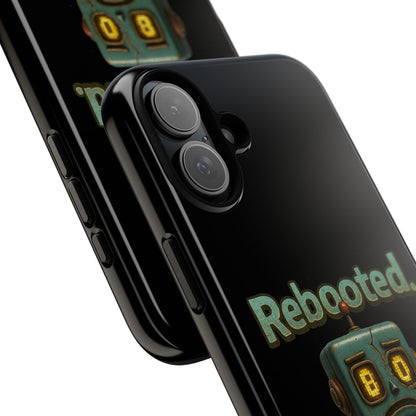 Phone Case — 'Rebooted. Still Awkward.' Retro Robot Protective Cover