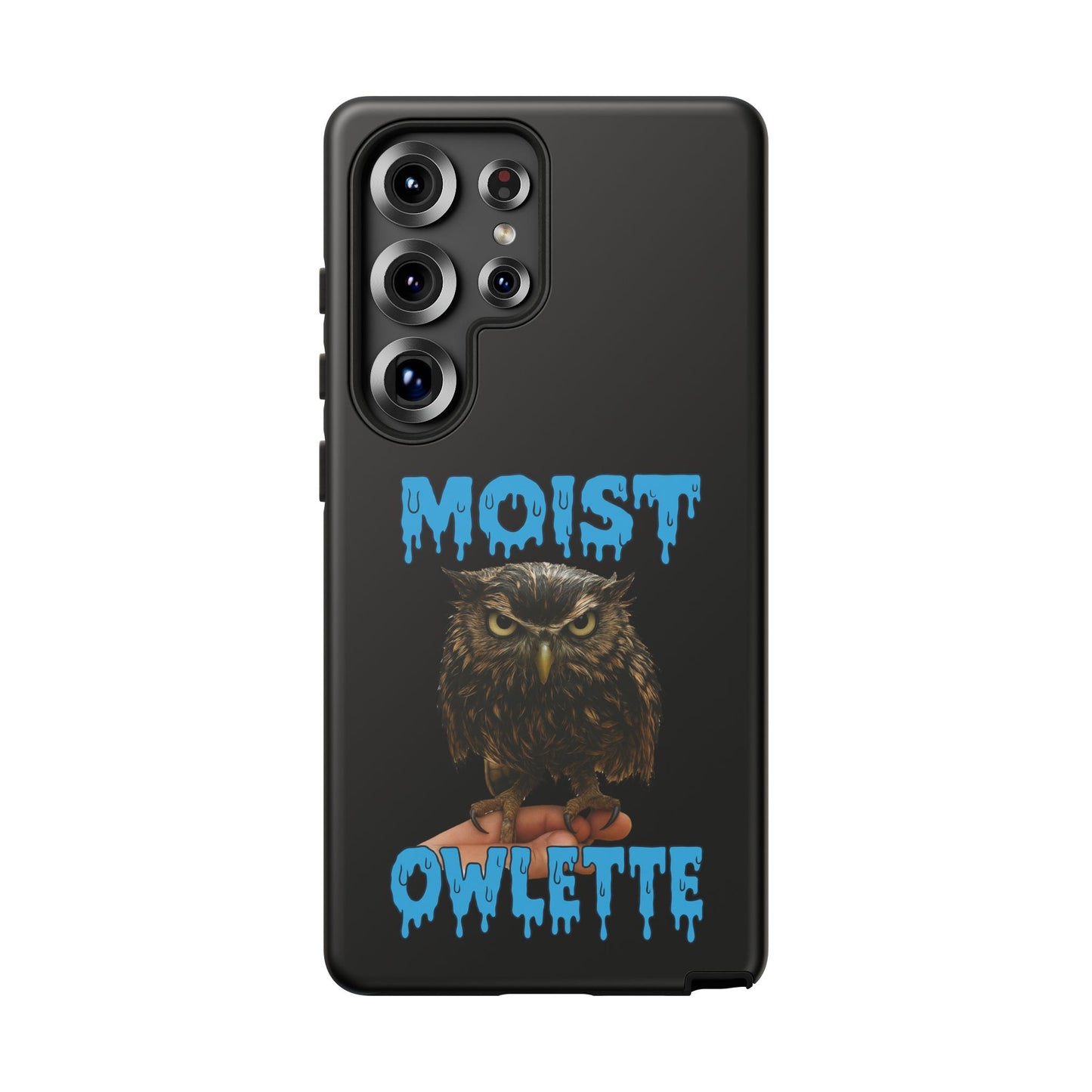 Moist Owlette Phone Case — Funny Owl Graphic Protective Case