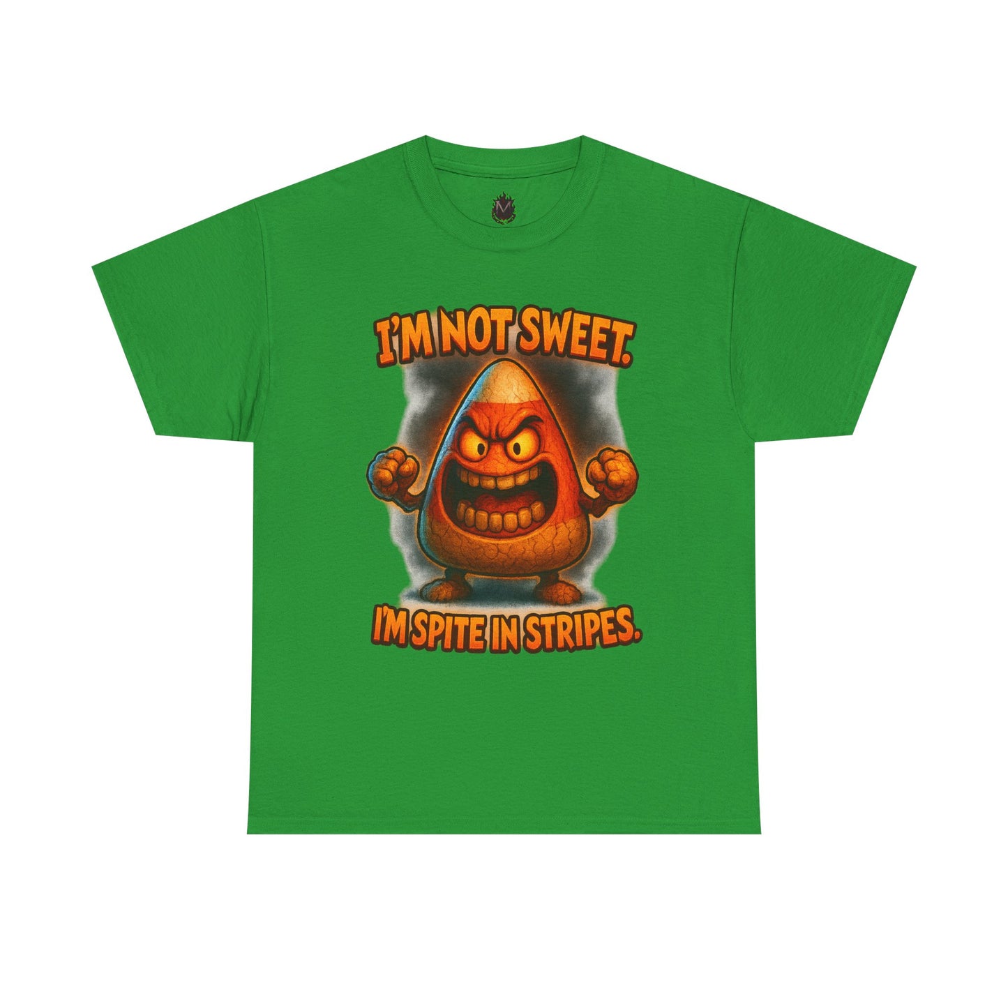 Angry Candy Corn I'm Not Sweet I'm Spite in Stripes T-Shirt