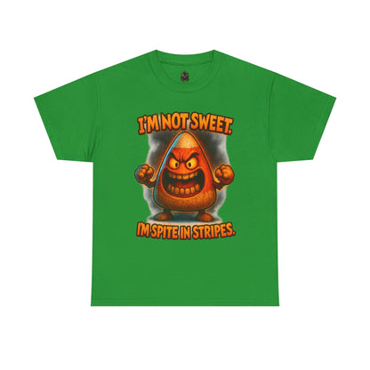 Angry Candy Corn I'm Not Sweet I'm Spite in Stripes T-Shirt