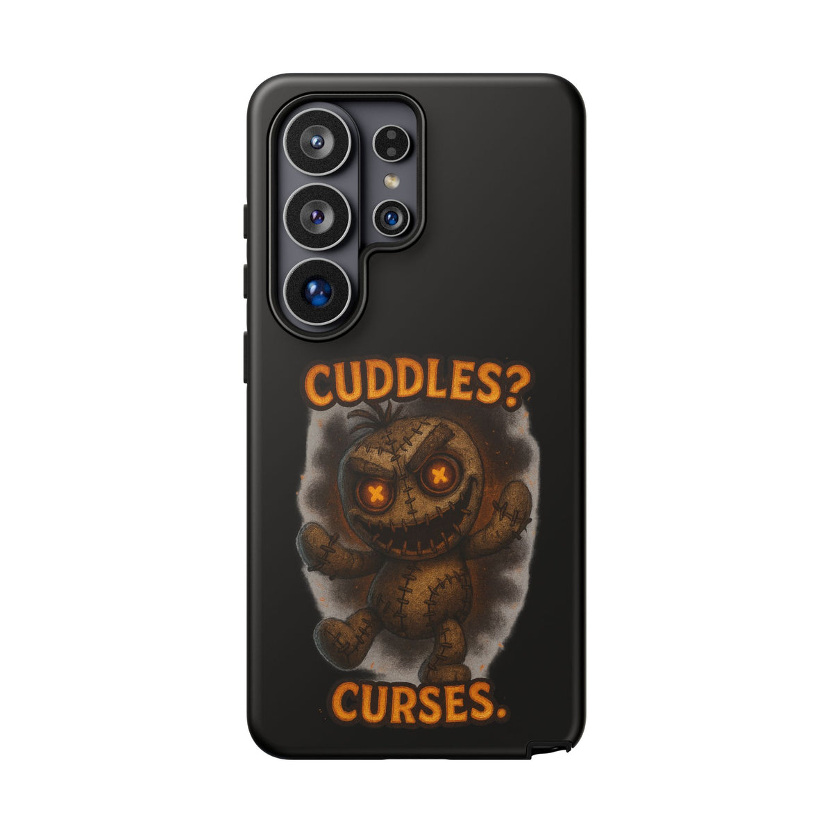 Phone Case — 'Cuddles? Curses.' Voodoo Doll Gothic Protective Case