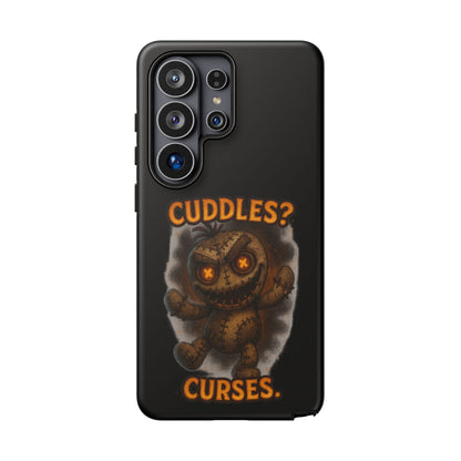 Phone Case — 'Cuddles? Curses.' Voodoo Doll Gothic Protective Case
