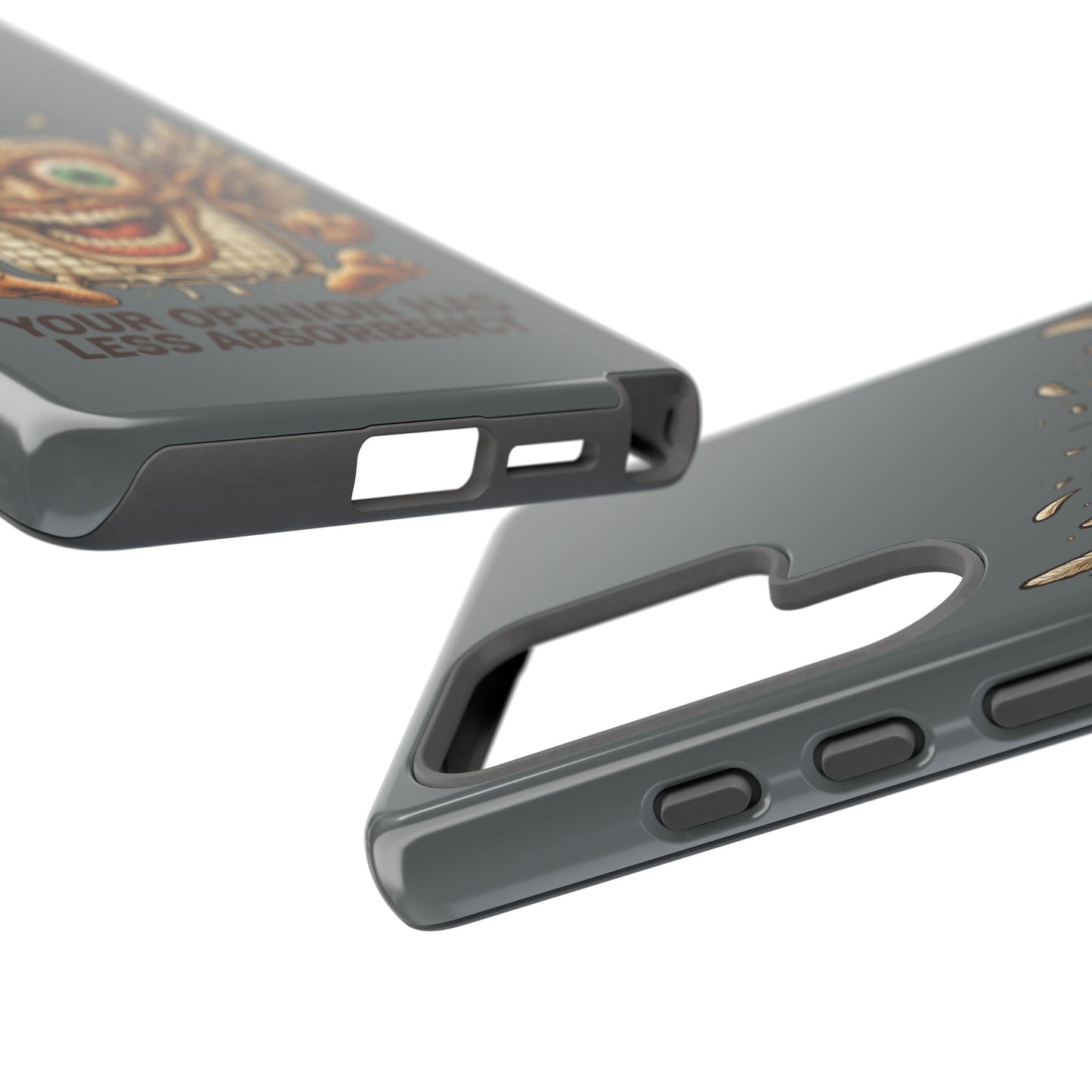 Phone Case — Funny Vintage Winged Toaster Design (“Your Opinion Has Less Absorbency”)