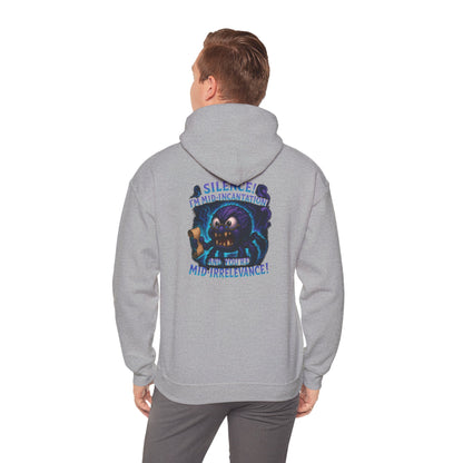 Skull Mage Hoodie — “Silence I’m Mid-Incantation and Mid-Irrelevance!” Graphic Pullover
