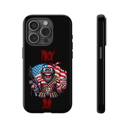 Phone Case — American Flag Skull Soldier Design (Tough Cases)