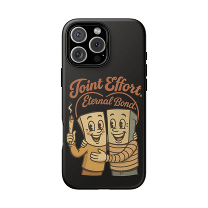 Phone Case — "Joint Effort Eternal Bond" Retro Cannabis Matchstick Design