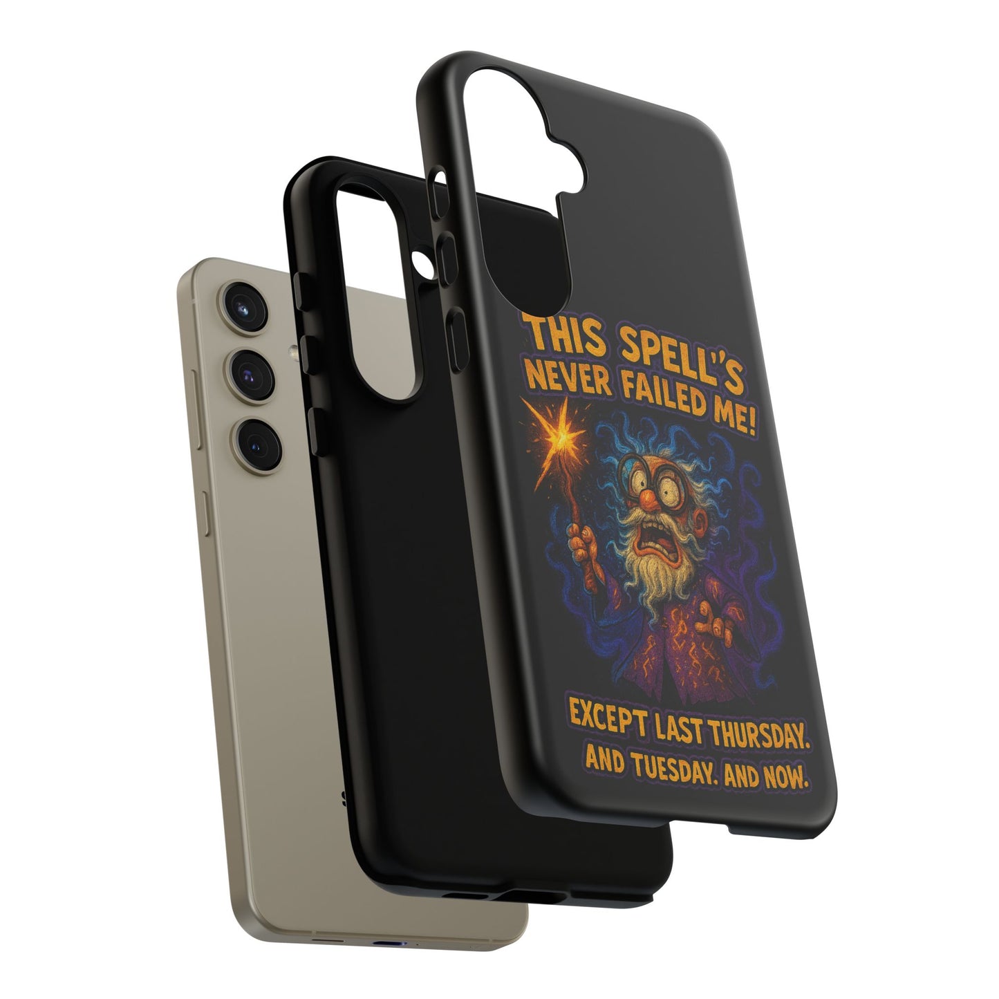 Wizard Phone Case — "This Spell's Never Failed Me!" Funny Magic Protective iPhone Cover