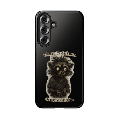 Phone Case - "Chosen by Darkness (Or Maybe Just Rabies)" Cute Creepy Retro Creature Protective Case