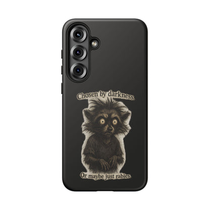 Phone Case - "Chosen by Darkness (Or Maybe Just Rabies)" Cute Creepy Retro Creature Protective Case