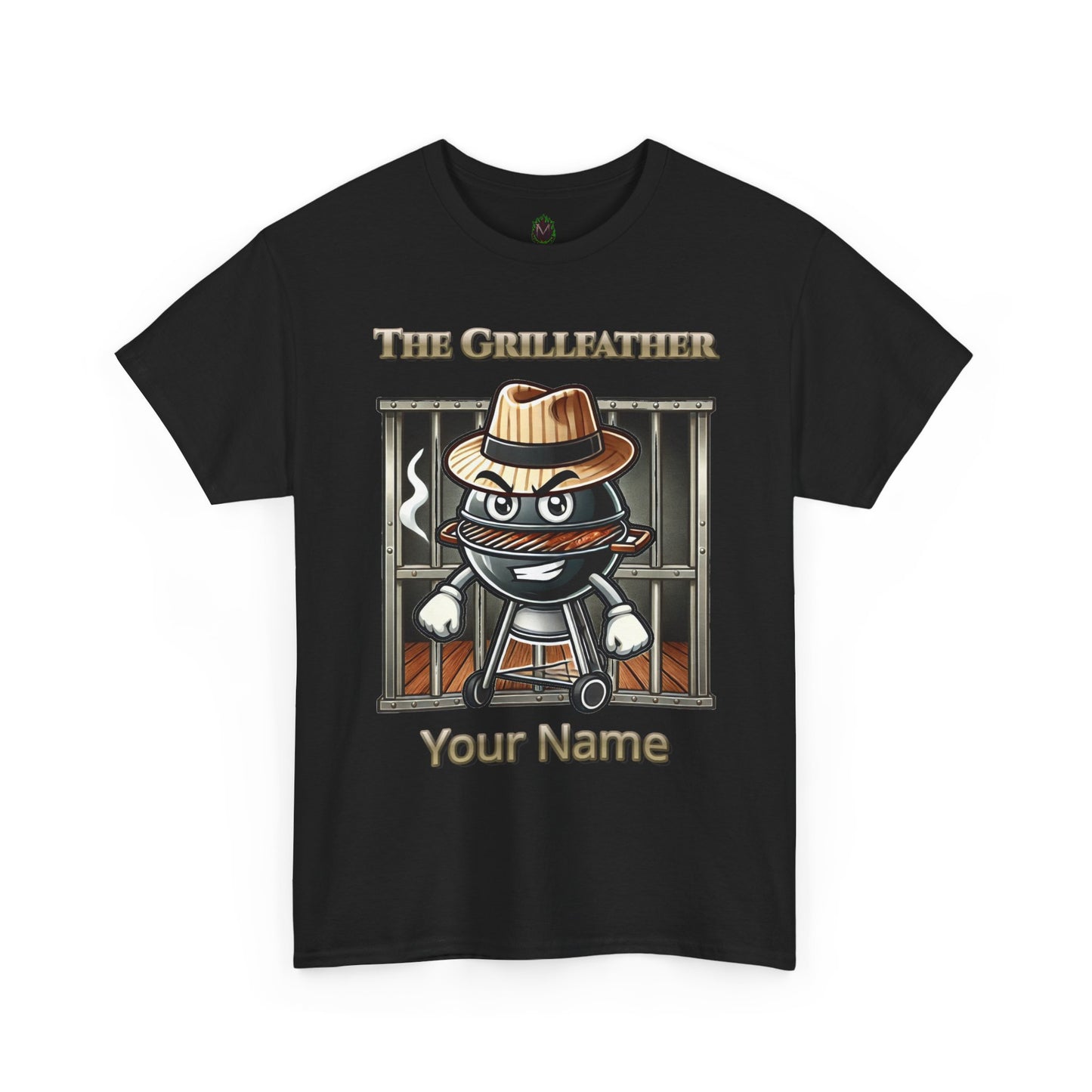 "The Grillfather" Personalized BBQ T-Shirt