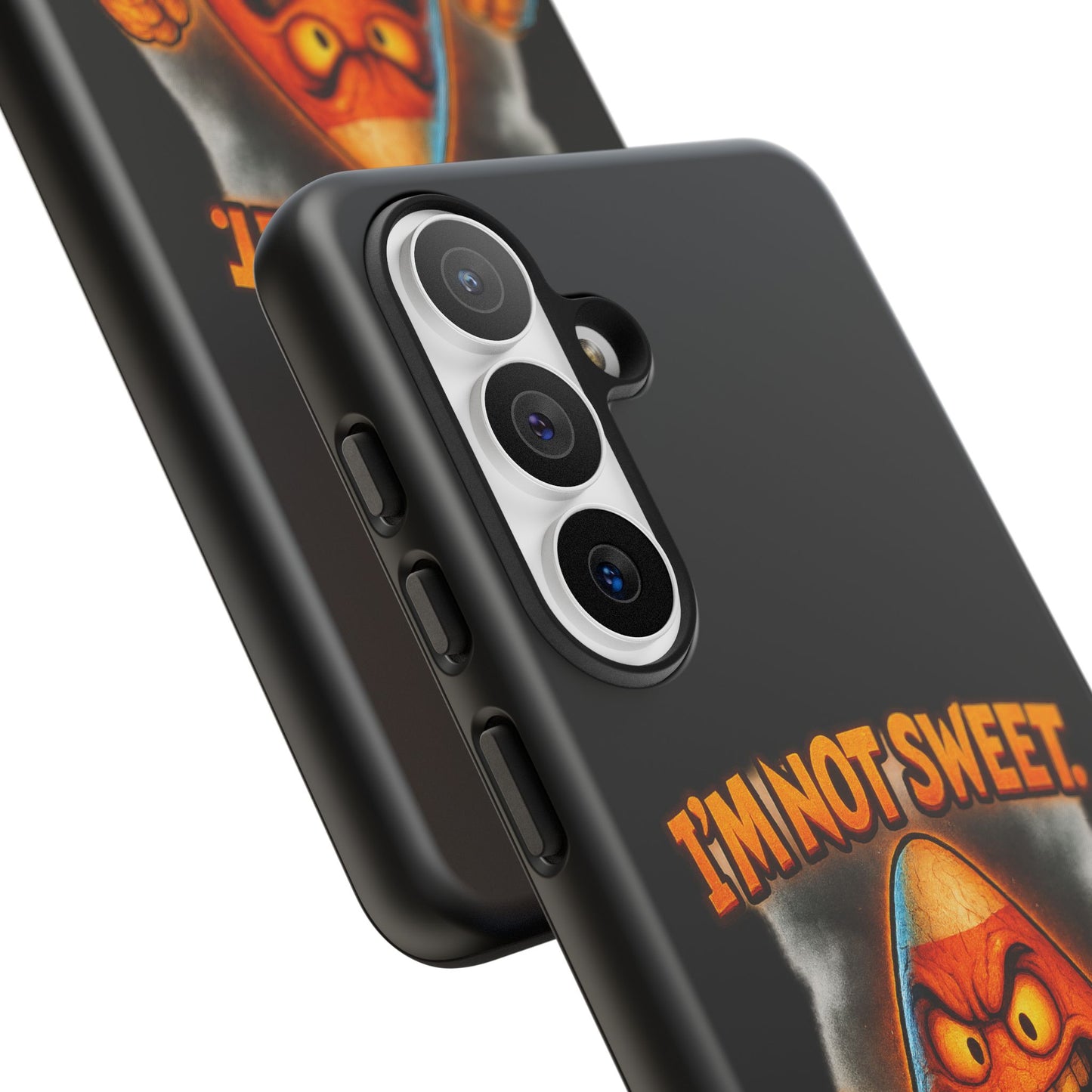 Phone Case — "I'm Not Sweet, I'm Spite in Stripes" Candy Monster Design