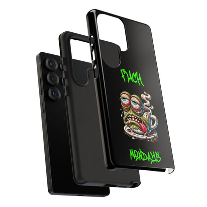 Phone Case — "F*** Monday" Grotesque Coffee Monster Shock Art
