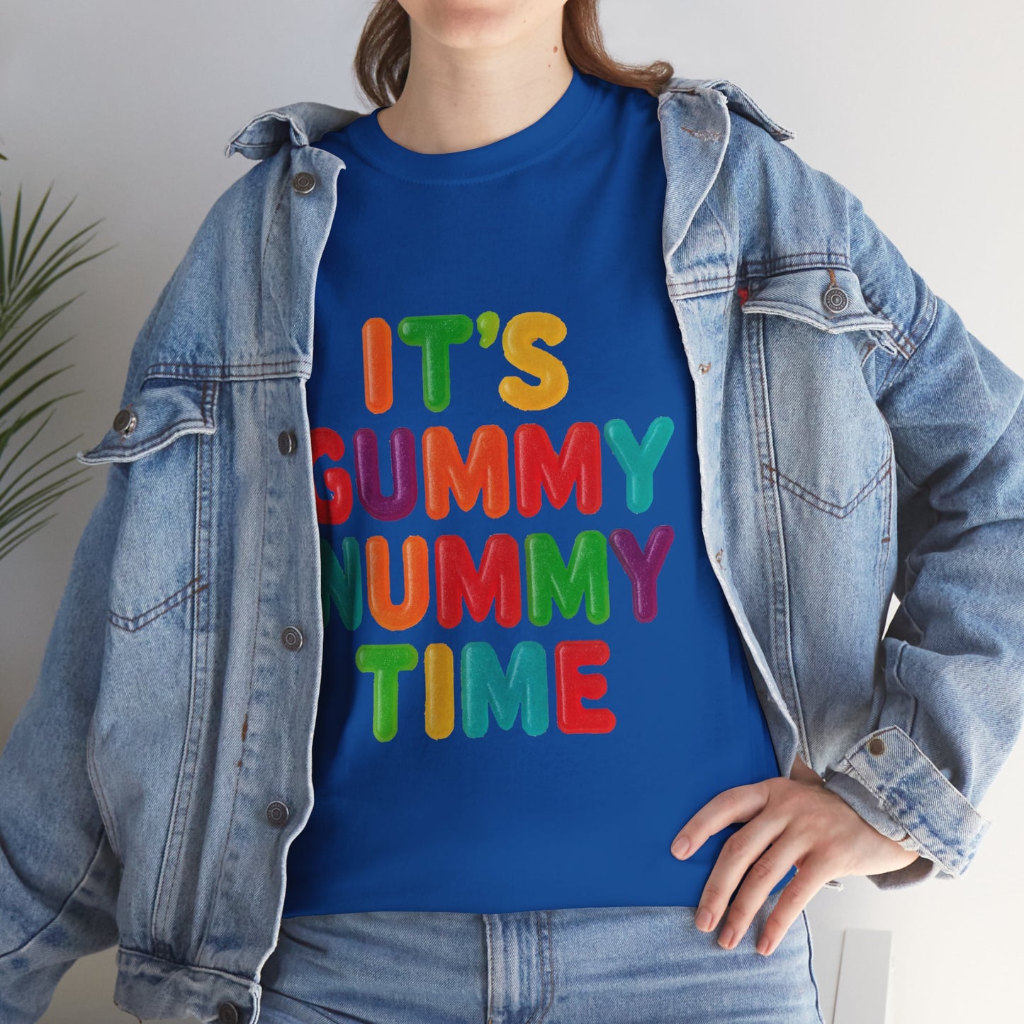 It’s Gummy Nummy Time T-Shirt | Colorful Retro Candy Typography