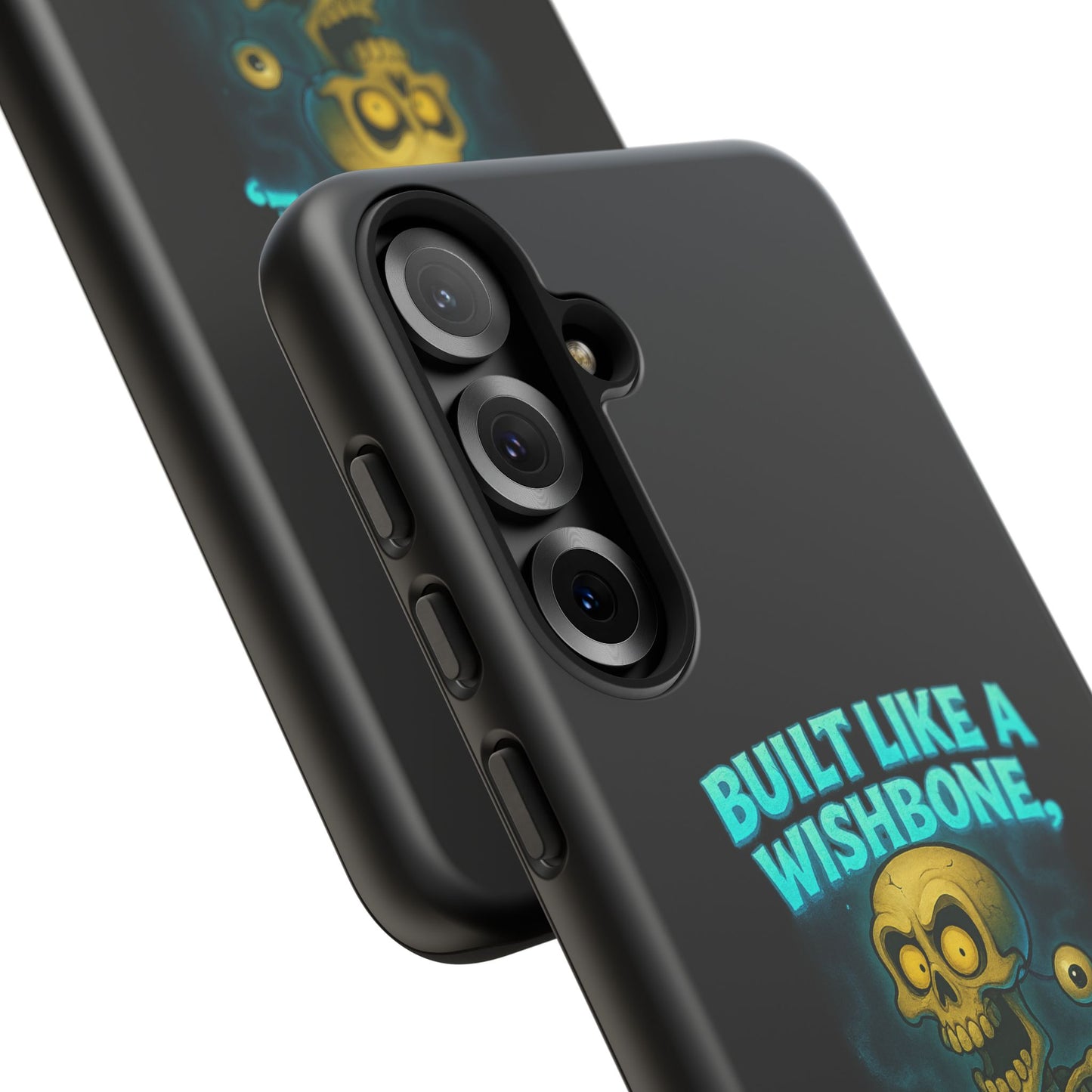 Phone Case — "Built Like a Wishbone, Vibes Like a Crypt Keeper" Skeleton Tough Case