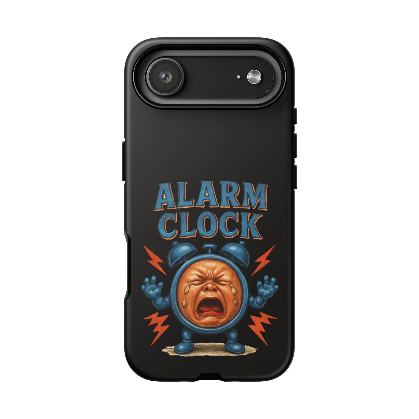 Phone Case — "Alarm Clock" Retro Screaming Clock Protective Cover