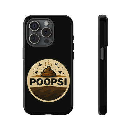 Phone Case — 'POOPSI' Funny Poop Logo Protective Cover