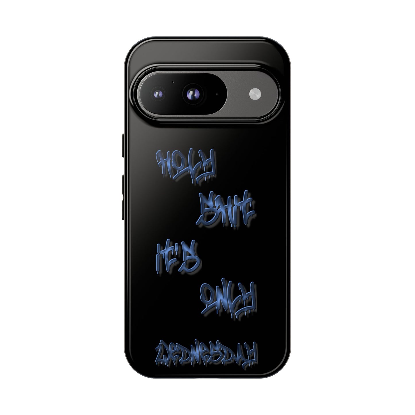 Phone Case — Blue Neon Graffiti "Tough Cases" Protective Cover
