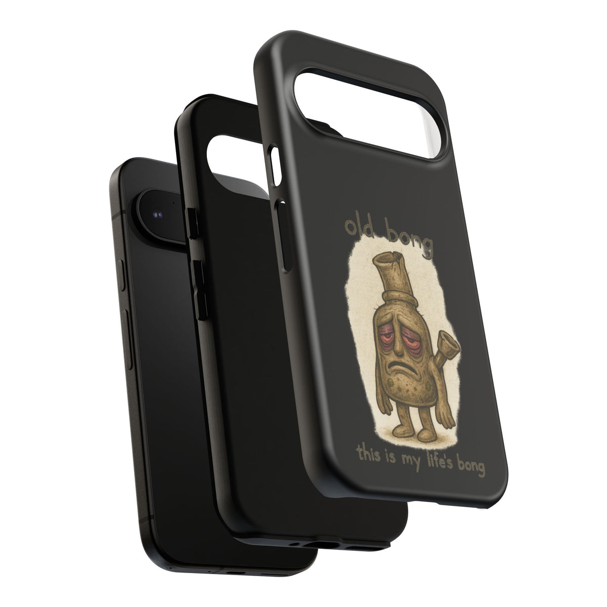 Phone Case — 'Old Bong' Funny Stoner Illustration, "This Is My Life's Bong"
