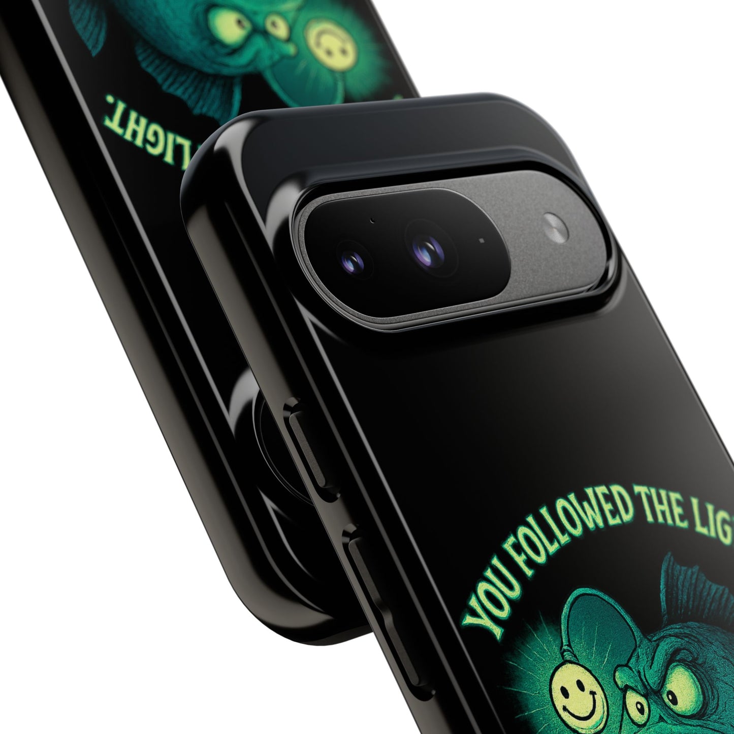Anglerfish Phone Case – “You Followed The Light, That’s On You” Glow Horror Protective Case