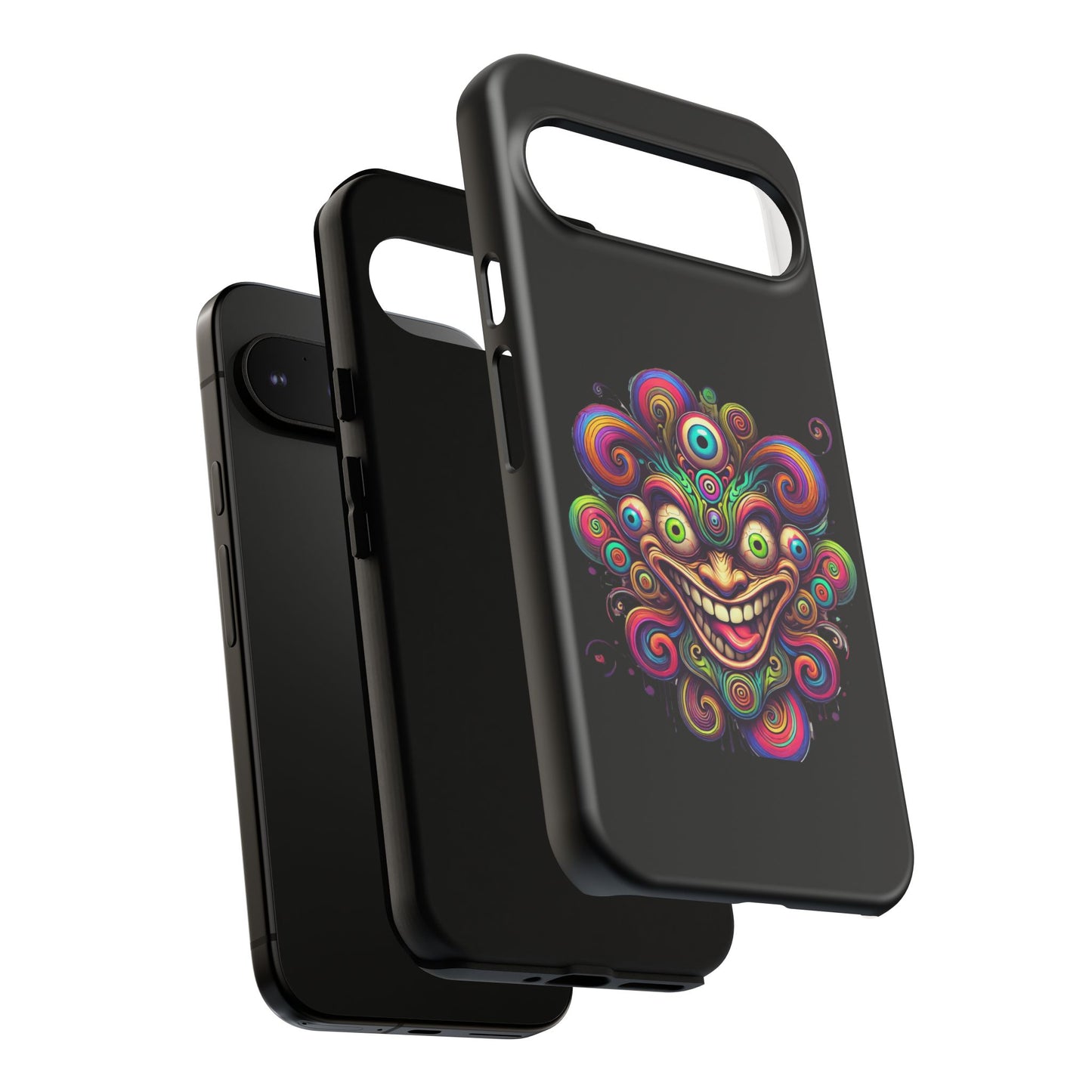 Psychedelic Jester Phone Case — Colorful Creepy Clown Tough Case