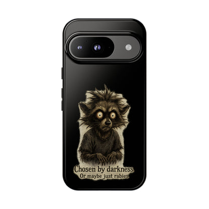 Phone Case — "Chosen by Darkness (Or Maybe Just Rabies)" Cute Creepy Lemur Design