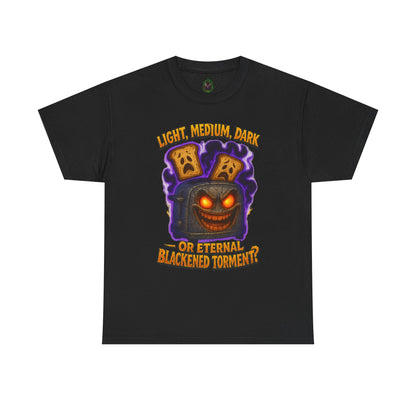 Spooky Toast Jack-o'-Lantern T-Shirt | Light Medium Dark or Eternal [...]