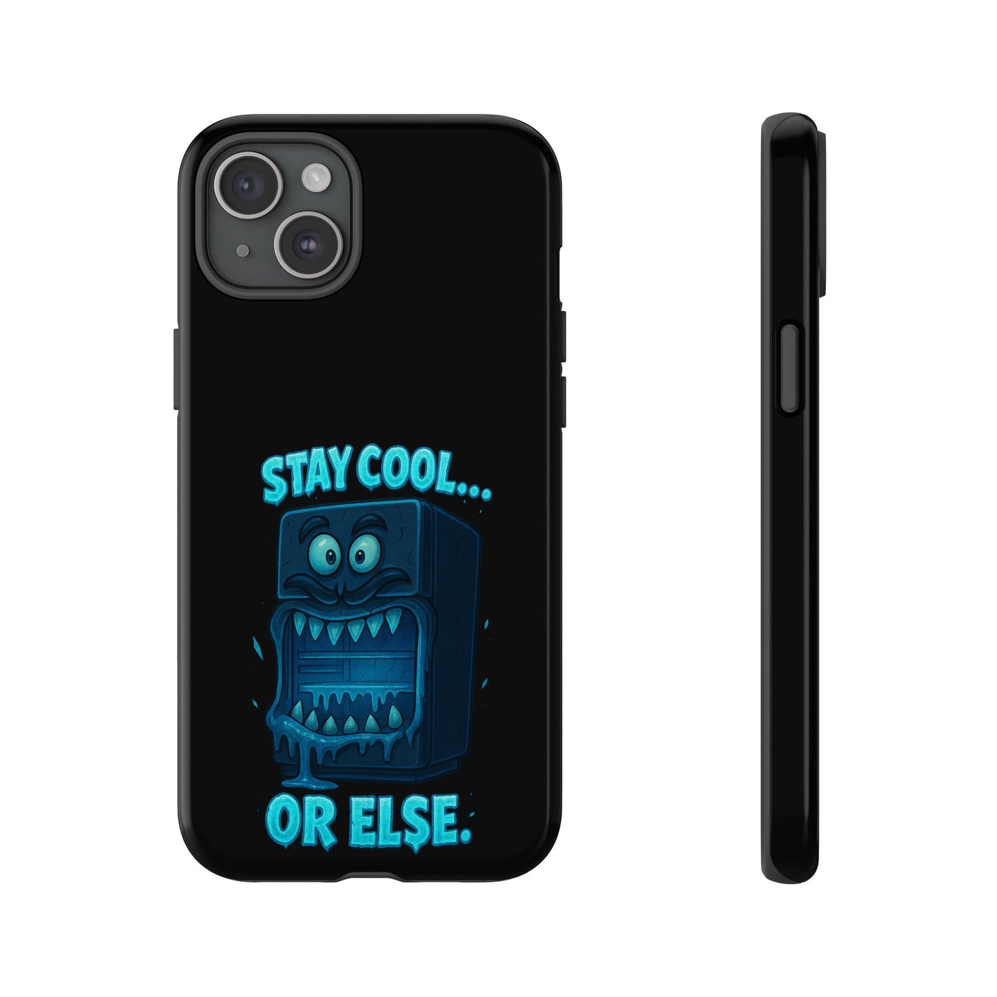 Stay Cool... Or Else. Phone Case — Neon Monster Protective iPhone Cover