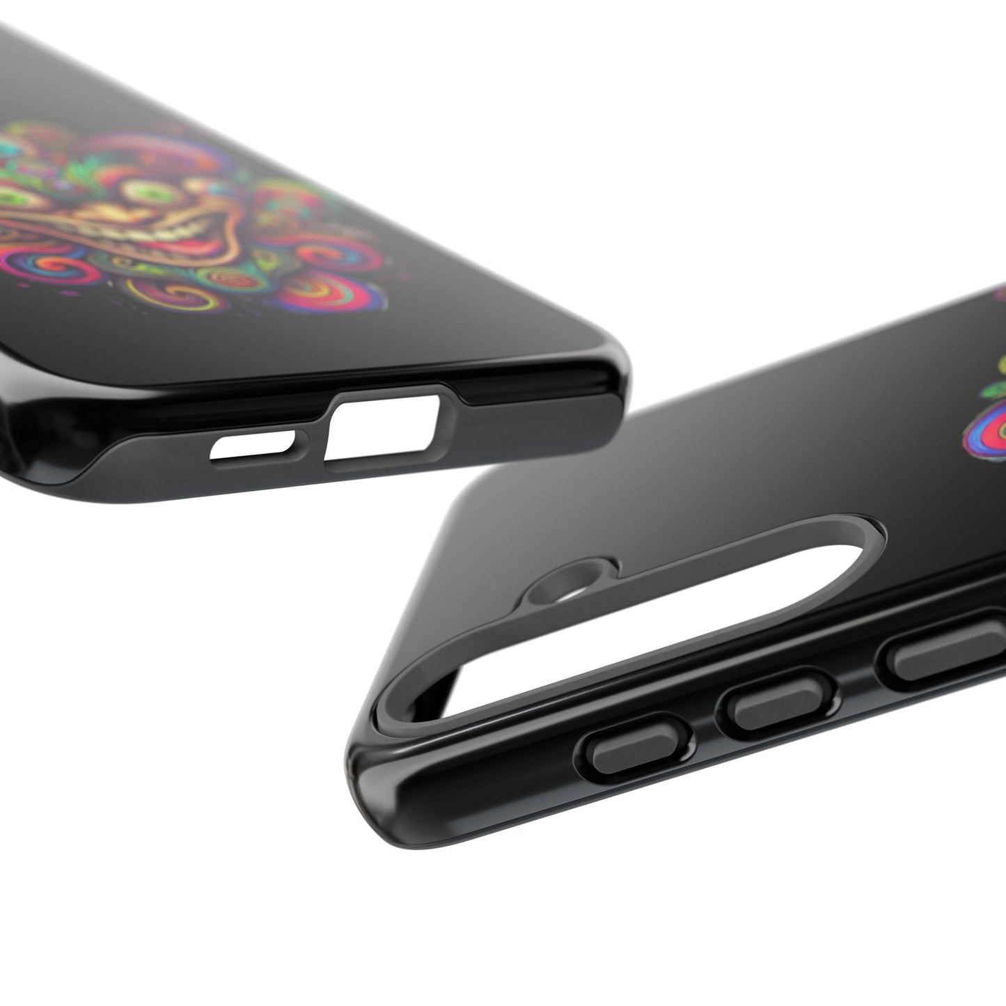 Psychedelic Jester Phone Case — Colorful Creepy Clown Tough Case