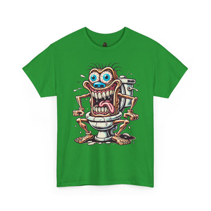 Crazy Toilet Monster T-Shirt — Funny Gross Cartoon Tee