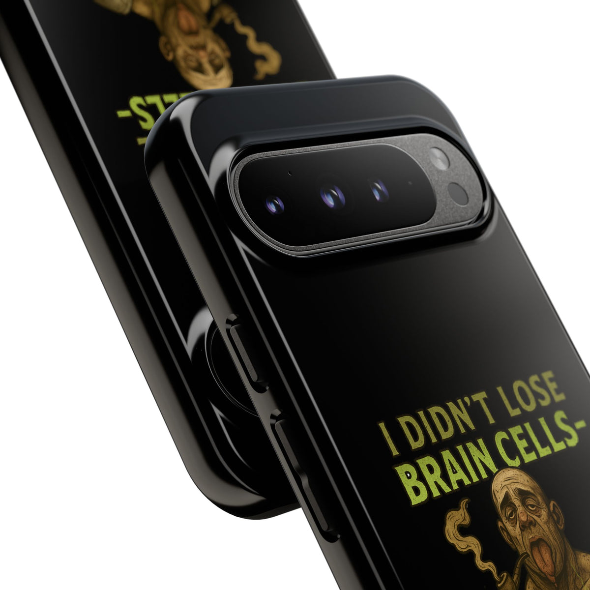 Phone Case — “I Didn’t Lose Brain Cells — Someone Stole Them” Humorous Zombie Graphic