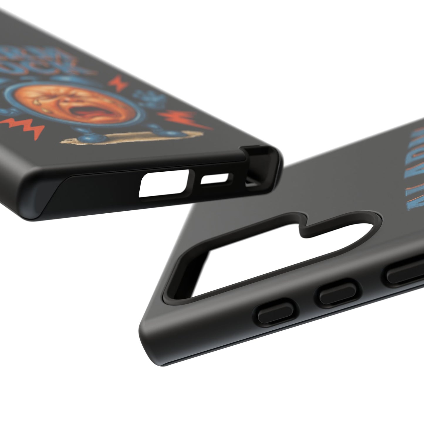 Phone Case — "Alarm Clock" Retro Screaming Clock Protective Cover