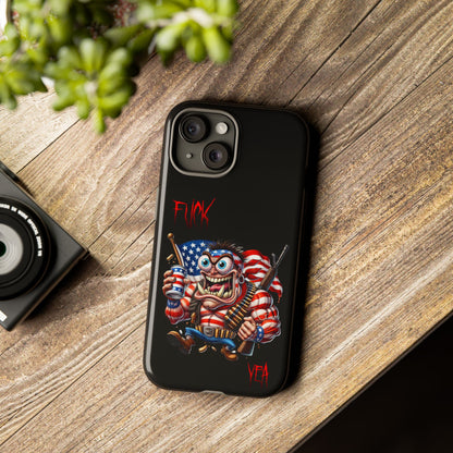 Patriotic Madman Phone Case — 'Funk Yea' USA Flag Tough Case