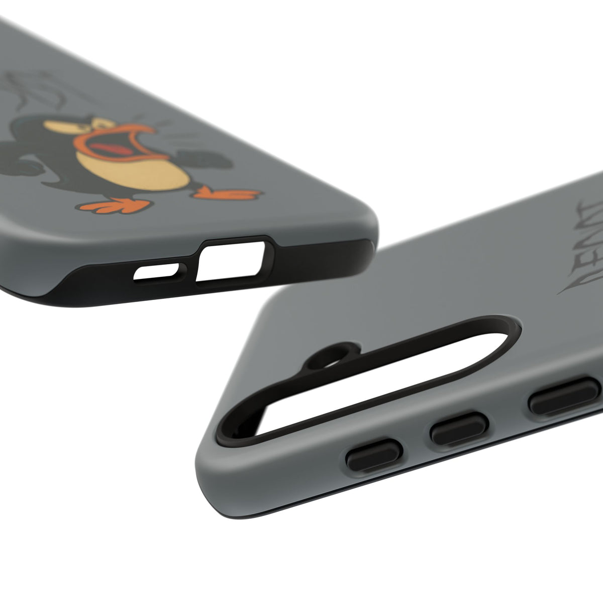 Resist Angry Penguin Phone Case — Protective iPhone Case with Bold Cartoon Design