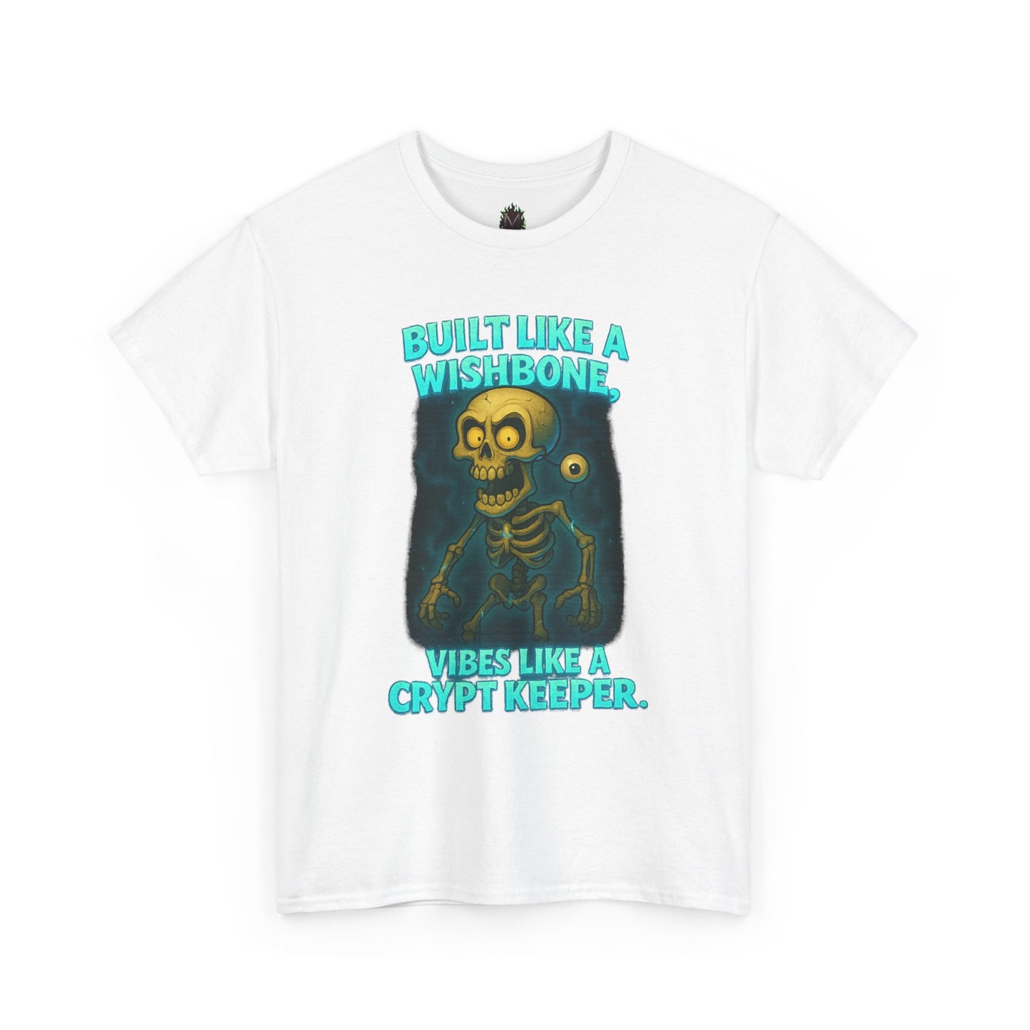 Built Like a Wishbone Skeleton Tee | Creepy Keeper Graphic Shirt