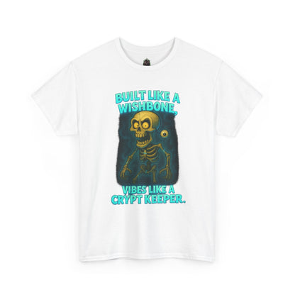 Built Like a Wishbone Skeleton Tee | Creepy Keeper Graphic Shirt