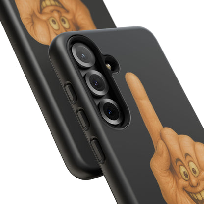 Phone Case — 'Lil Wang' Humorous Middle Finger Character Protective Cover