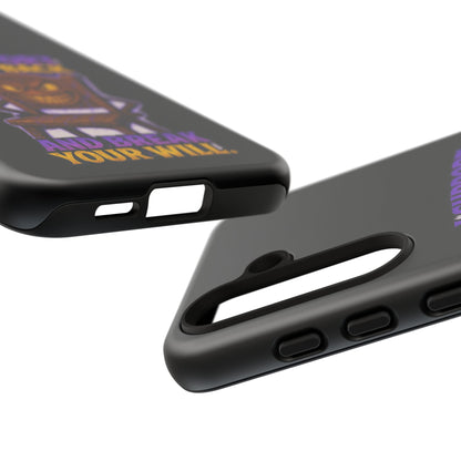 Phone Case — "I Support Your Back and Break Your Will" Funny Creepy Chair Design
