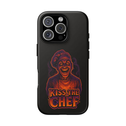 Phone Case — "Kiss the Chef" Neon Horror Chef Design