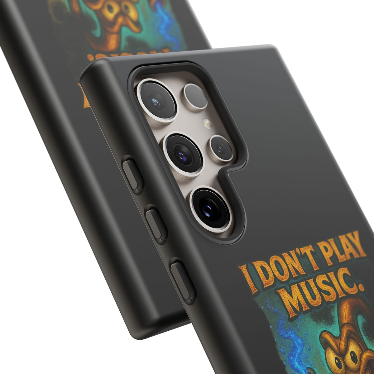 Phone Case — "I Don't Play Music. I Detonate It." Cartoon Bomb Graphic