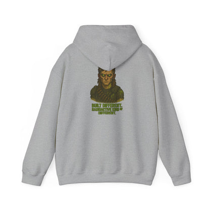 Hoodie - "Most Different, Radically Not Different" Ape Graphic Hooded Sweatshirt