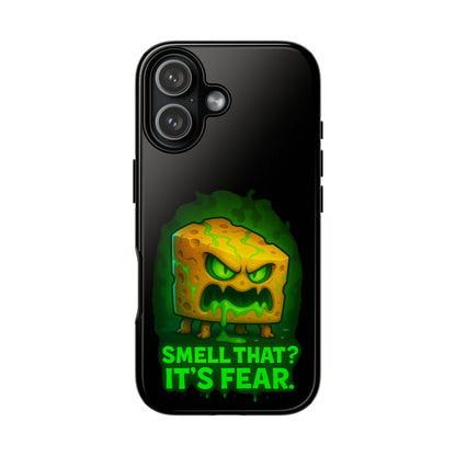Phone Case — 'Smell That? It's Fear.' Spooky Cheese Monster Protective Case
