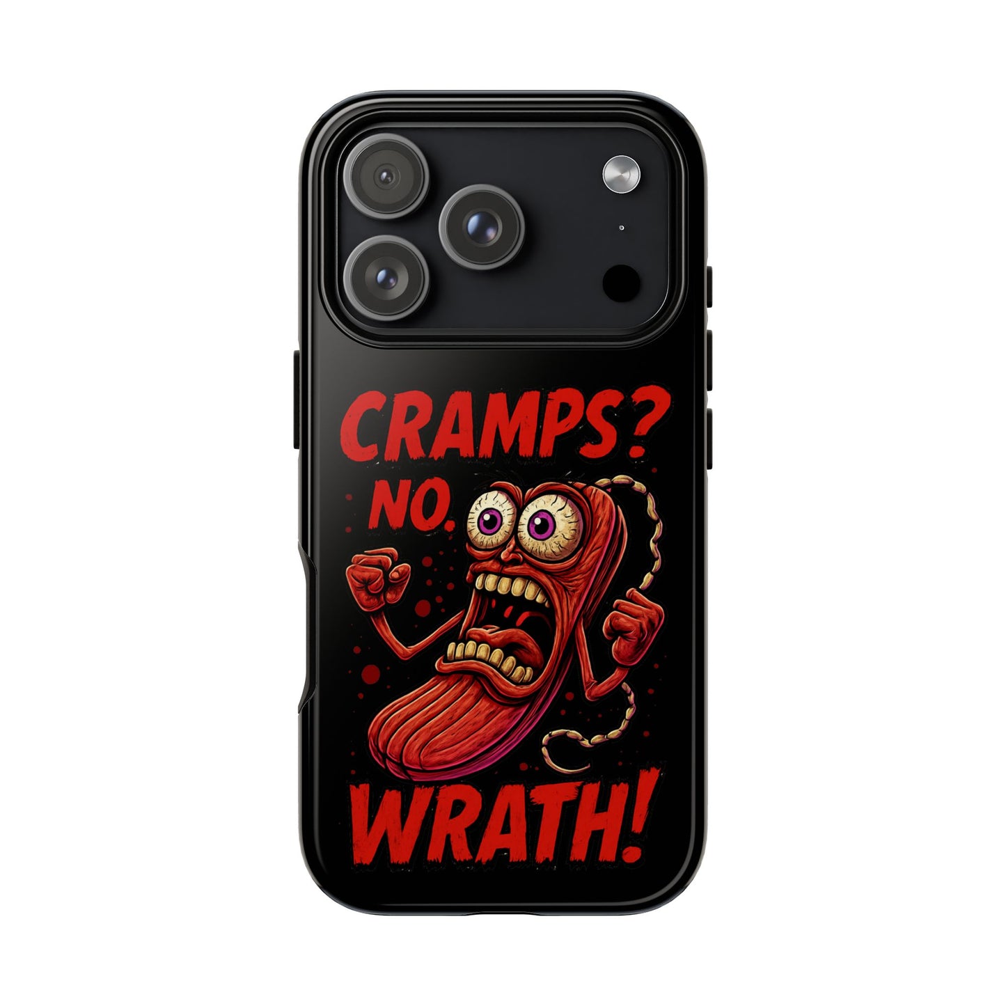 Phone Case — "Cramps? No, Wrath!" Retro Hot-Pepper Graphic