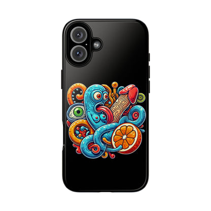 Octopus Surf Phone Case — Colorful Nautical Art Protective Phone Cover