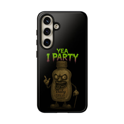 Phone Case — 'Yea I Party' Creepy Baby Bottle Graphic