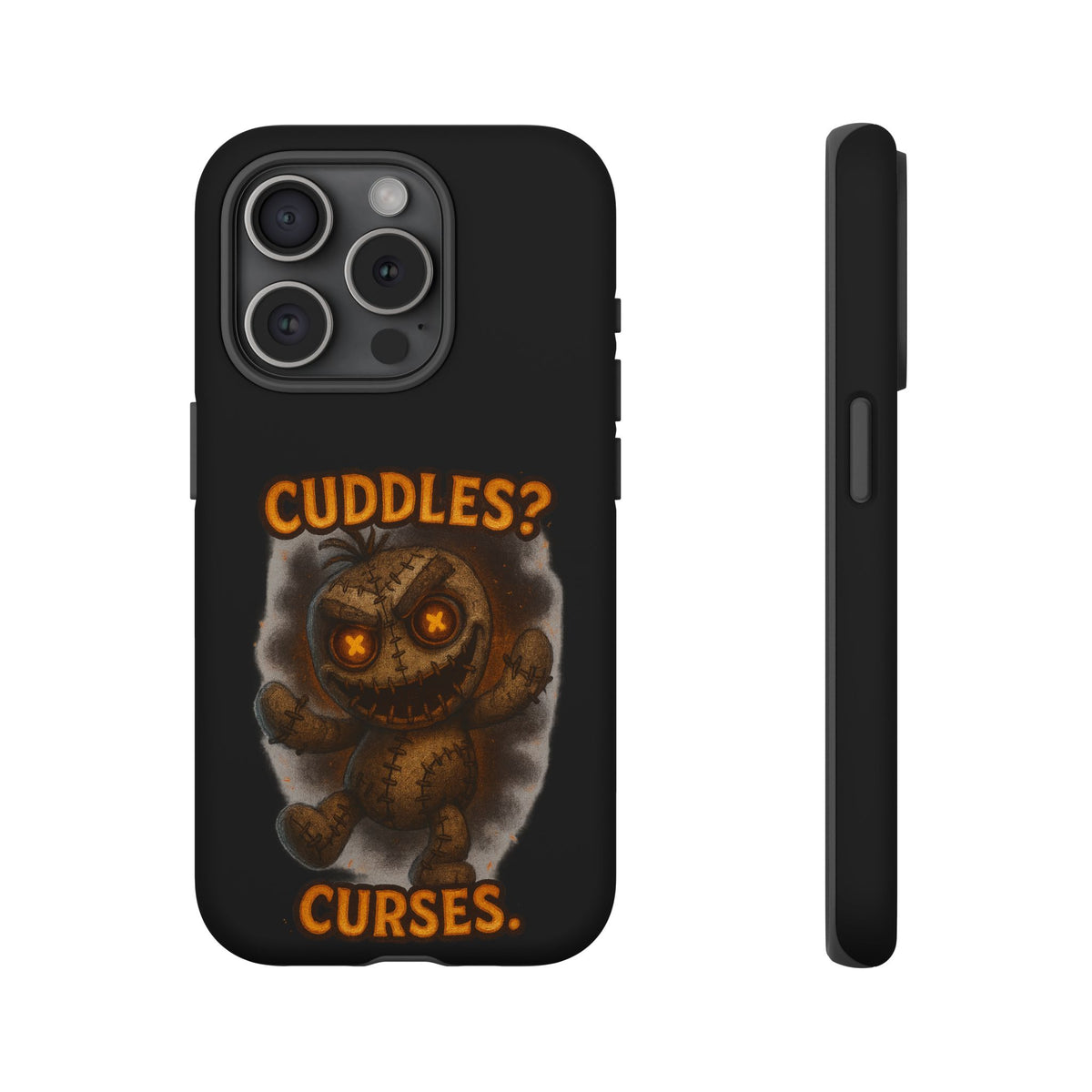 Phone Case — 'Cuddles? Curses.' Voodoo Doll Gothic Protective Case