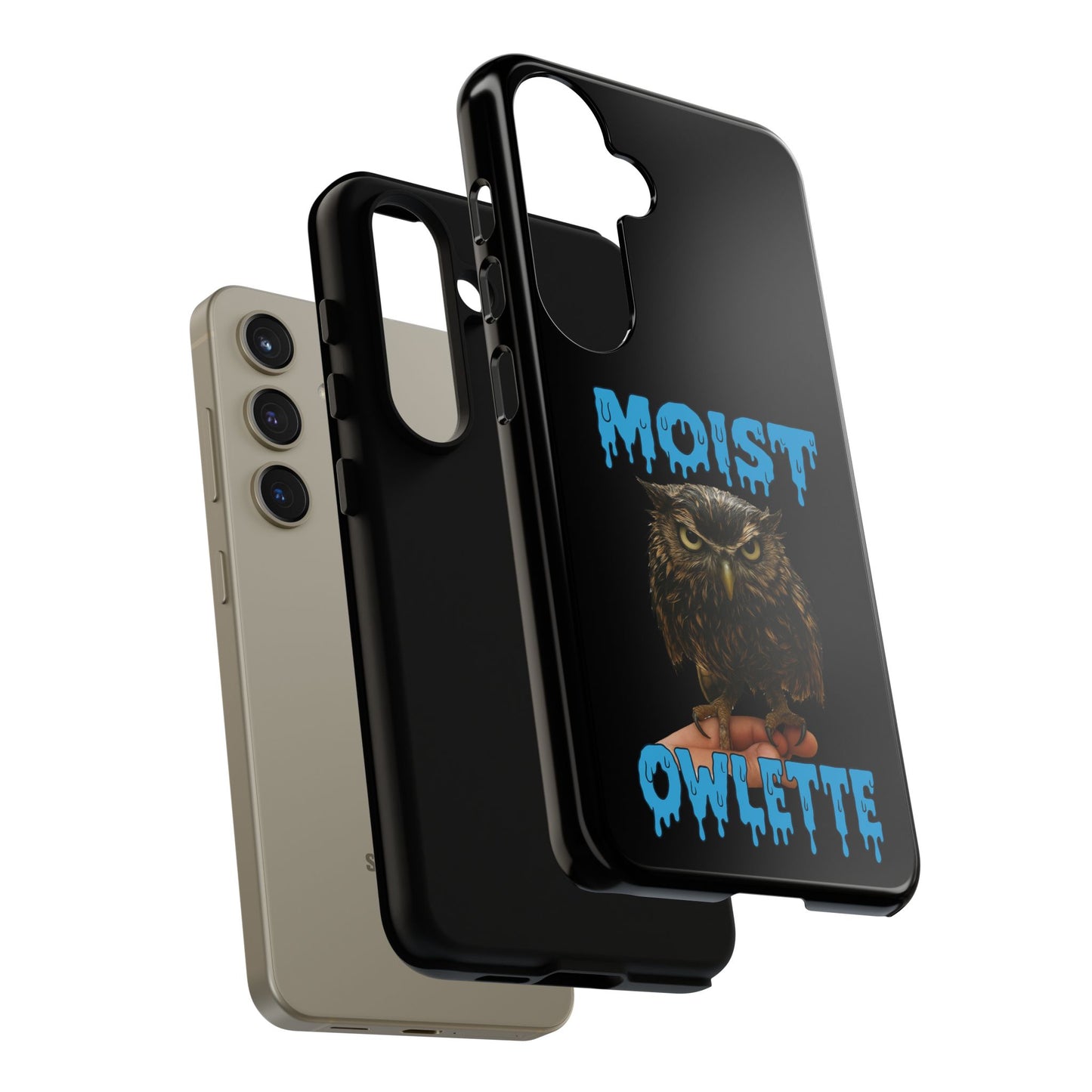 Moist Owlette Phone Case — Funny Owl Graphic Protective Case