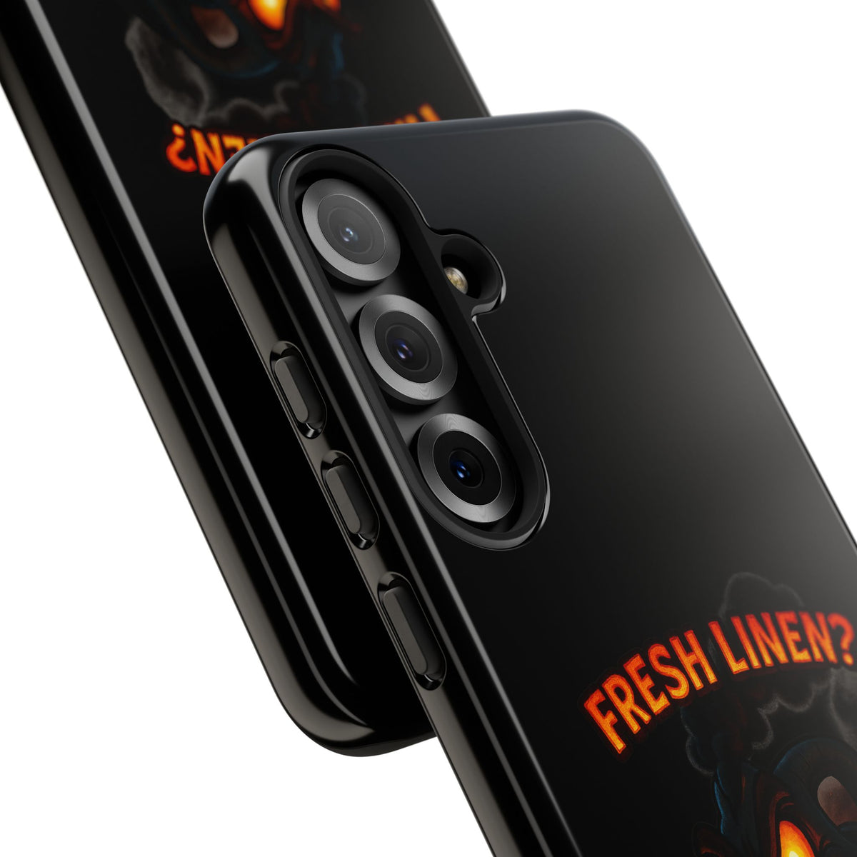 Phone Case — 'Fresh Linen? I Smell Fear.' Spooky Pumpkin Horror Protective Case