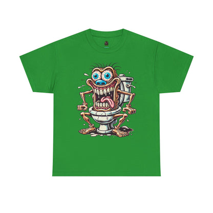 Crazy Toilet Monster T-Shirt — Funny Gross Cartoon Tee