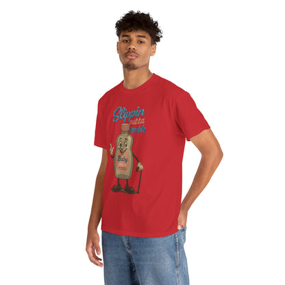 Slippin' Outta Trouble – Funny Baby Oil Cartoon T-Shirt