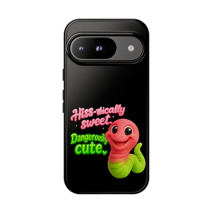 Phone Case — "Hiss-tically Sweet, Dangerously Cute" Worm Design